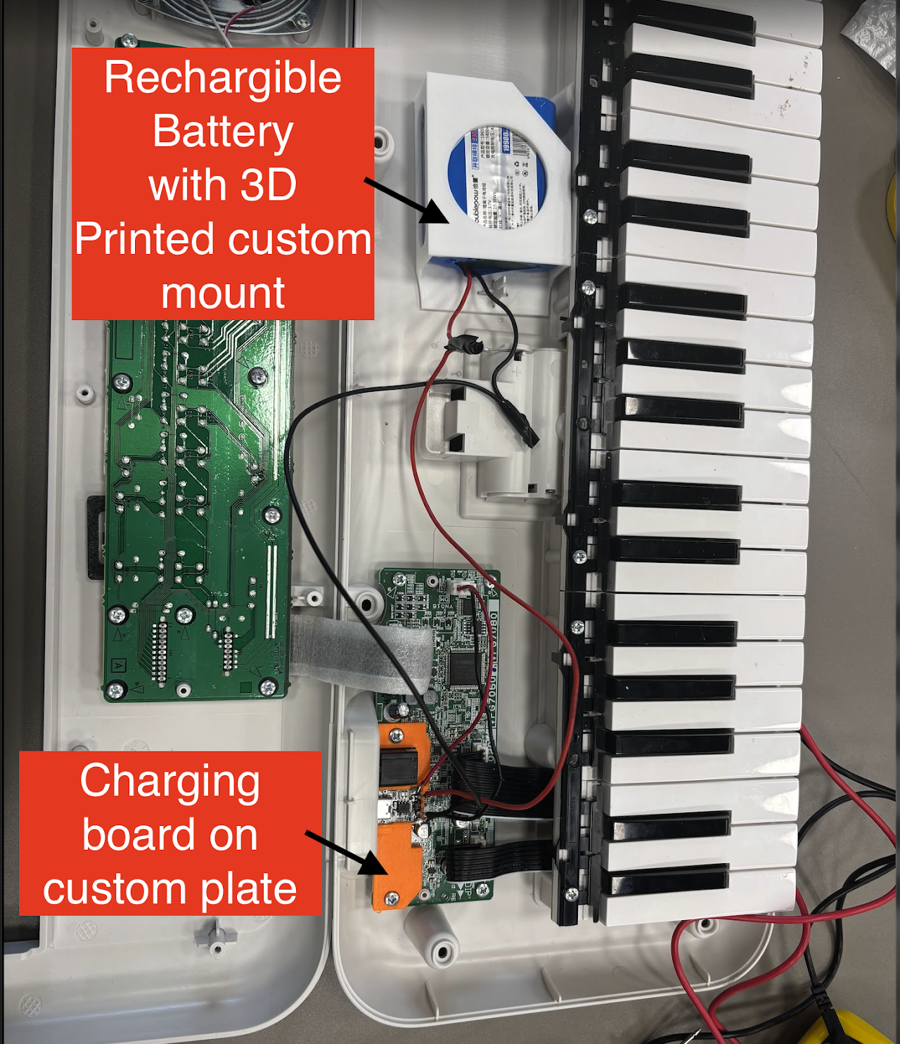 Rechargeable Power Conversion for a Children's Casio Keyboard image 2
