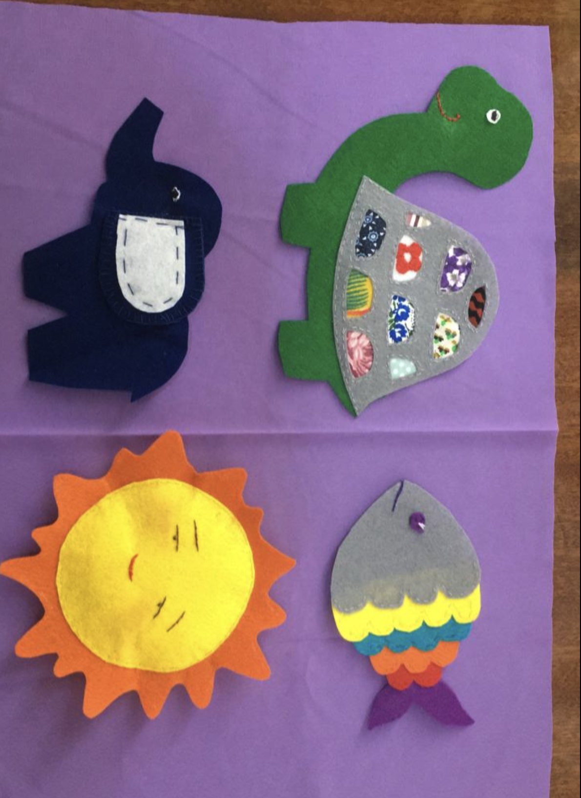 Handmade Interactive Fabric Play Mat and Soft Toys image 4